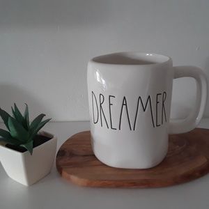 Rae Dunn 'DREAMER' mug.